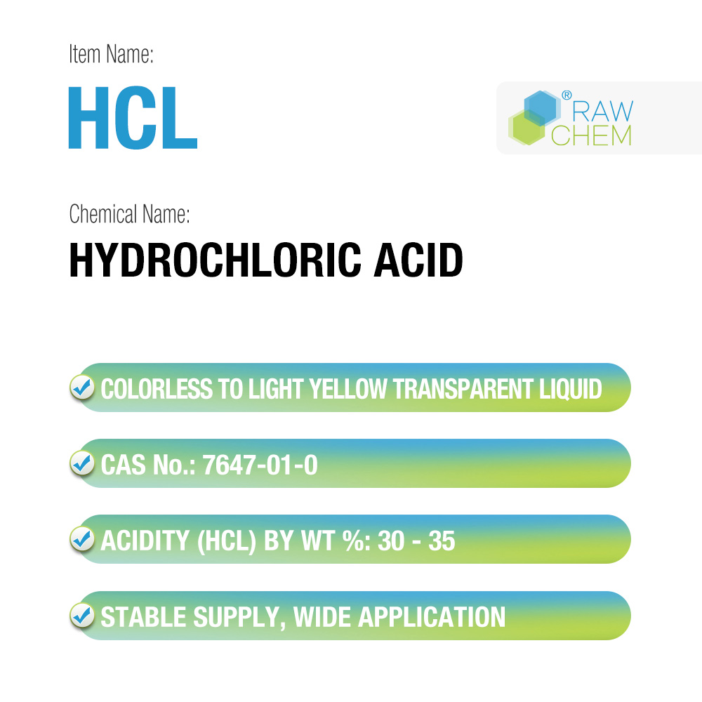 HCL Series Hydrochloric Acid RawChem All for detergent